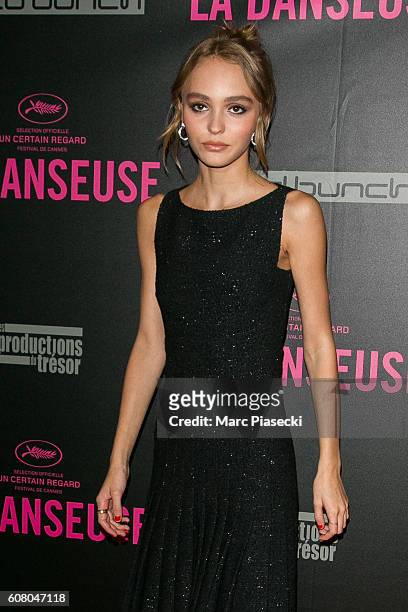 Actress Lily-Rose Depp attends the 'La Danseuse' Premiere at Cinema Gaumont Opera on September 19, 2016 in Paris, France.