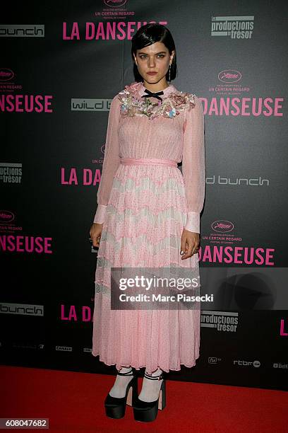 Actress Stephanie Sokolinski a.k.a. SoKo attends the 'La Danseuse' Premiere at Cinema Gaumont Opera on September 19, 2016 in Paris, France.