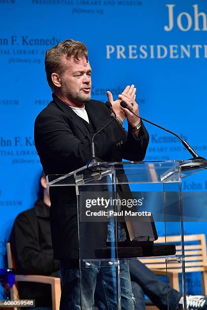 John Mellencamp speaks and sings at the PEN/Song Lyrics Awards for Literary Excellence honoring John Prine and Kathleen Brennan & Tom Waits at the...