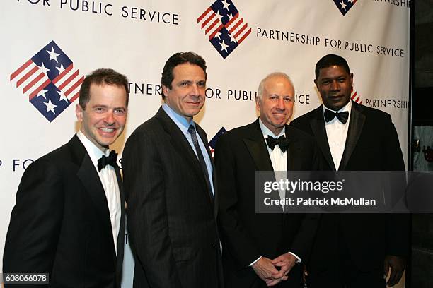 Max Stier, Andrew Cuomo, Sam Heyman and Dennis Haysbert attend The Partnership for Public Service Gala Honors Senator Joseph Lieberman and Dennis...