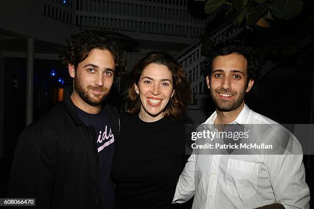 Sam Orlofsky, Amy Cappellazzo and Alex ? attend Andre Balazs Private Sunset Party at The Standard on December 5, 2006 in Miami Beach, FL.