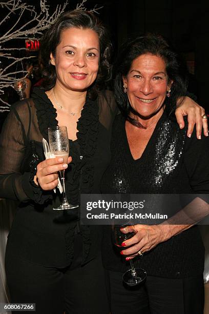 Mojdeh Rubin and Linda Stein attend Prudential Douglas Ellimanís Winter Wonderland Holiday Party at Cipriani 42nd Street on December 13, 2006 in New...