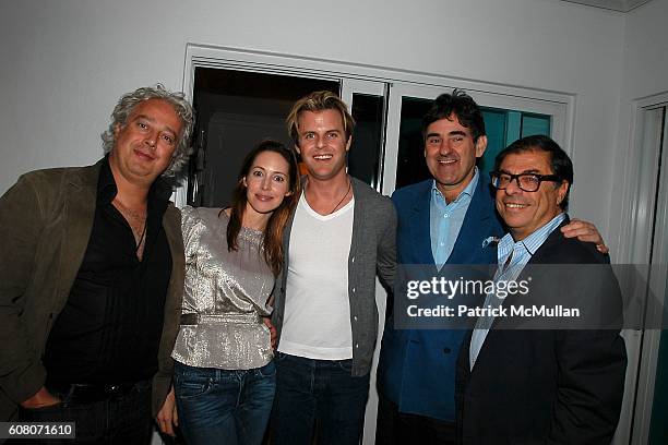 Aby Rosen, Samantha Boardman Rosen, Adam Lippes, Peter Brant and Bob Colacello attend Paul Wilmot Dinner Party for ADAM LIPPES and ADAM+EVE Clothing...