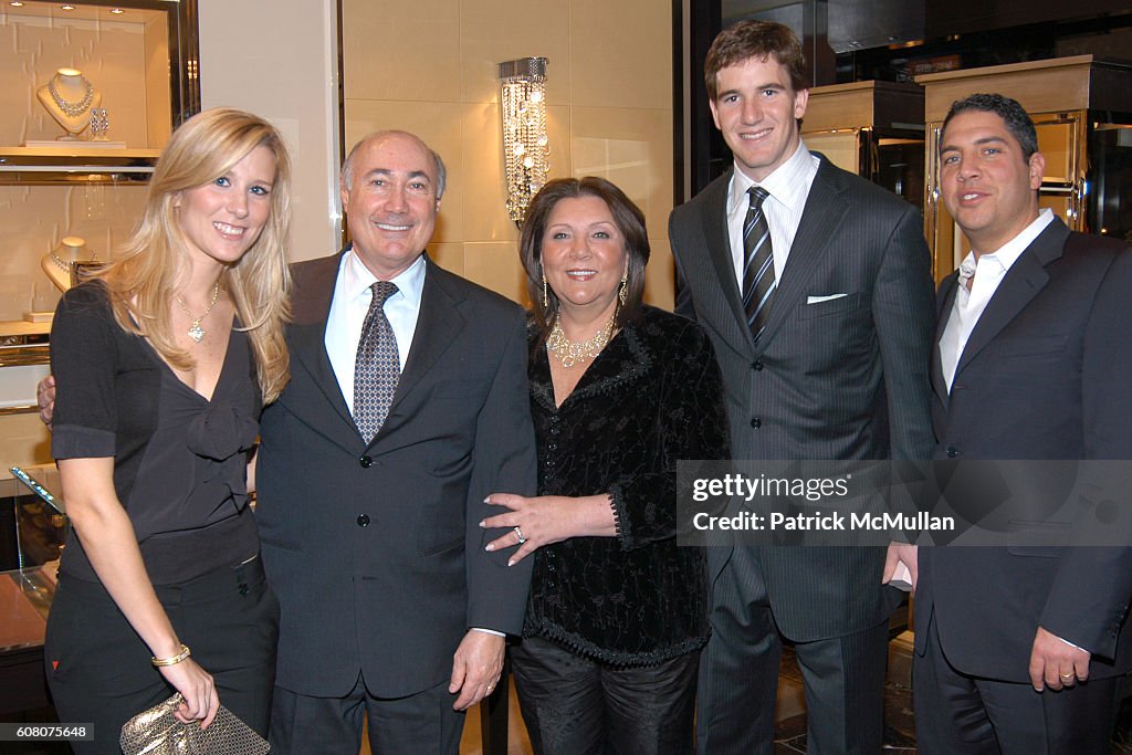 Brian Ripka Abby McGrew, Ron Berk, Judith Ripka, Eli Manning and Brian Ripka ...