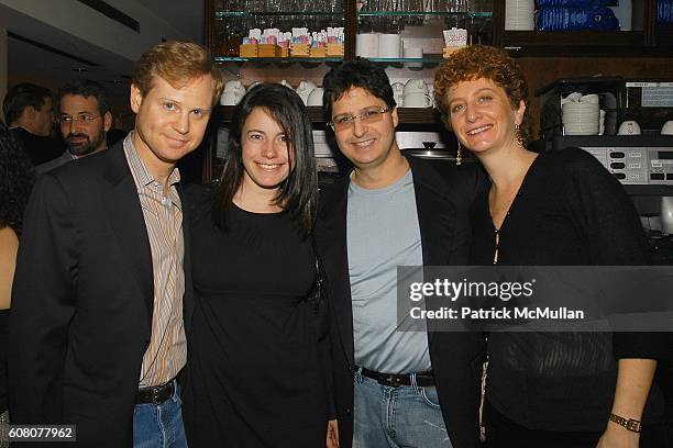 Michael Lewittes, Dahlia Loeb, ? Cohen and Dana Cohen attend Birthday Celebration for JULIE MACKLOWE at Geisha 33rd on December 16, 2006 in New York...