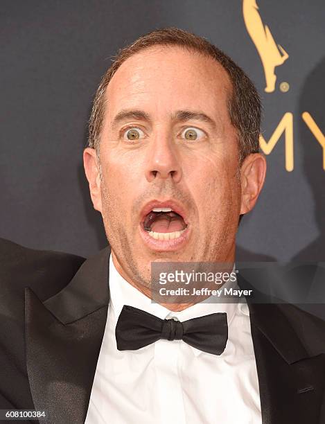 Comedian Jerry Seinfeld arrives at the 68th Annual Primetime Emmy Awards at Microsoft Theater on September 18, 2016 in Los Angeles, California.