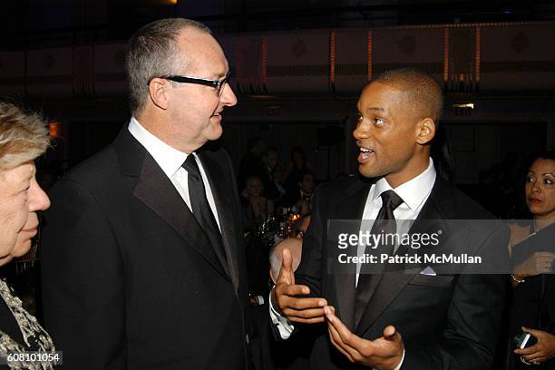 Randy Quaid and Will Smith attend Museum of the Moving Image Salutes WILL SMITH at Waldorf Astoria on December 3, 2006 in New York City.