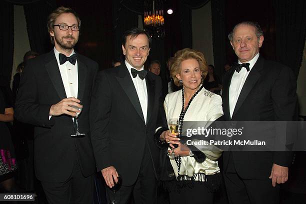 Nicholas Bos, Stanislas de Quercize, Bonnie Stern and Steven Stern attend VAN CLEEF & ARPELS Host a Dinner and Presentation of TRESORS REVELES -...