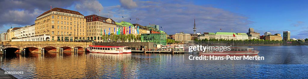 Hamburg, Jungfernstieg, Binnenalster