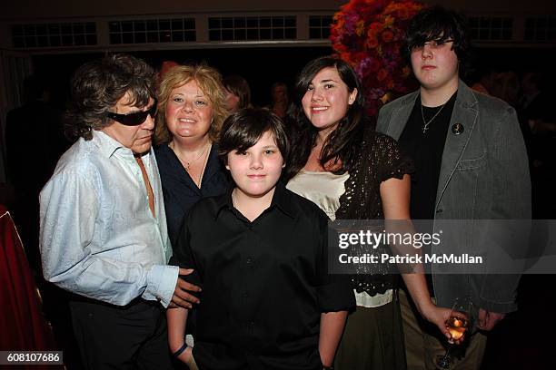 Jose Feliciano, Susan Feliciano, Michael Feliciano, Melissa Feliciano and John Feliciano attend Raffles Resort Canouan Island Gala Concert with IL...