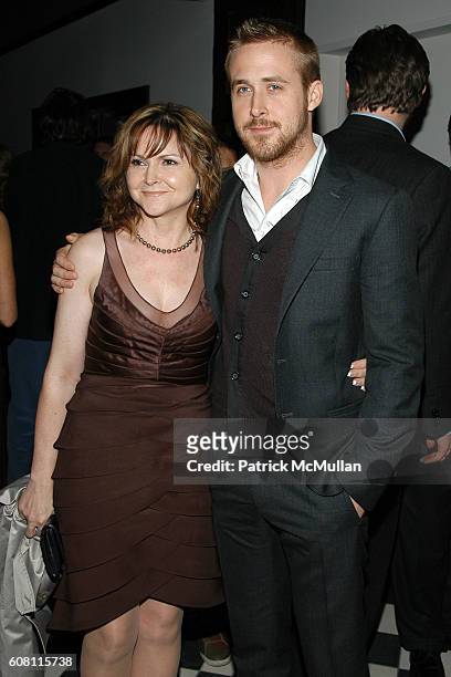 Donna Gosling and Ryan Gosling attend THE CINEMA SOCIETY & HUGO BOSS after party for "FRACTURE" at Gramercy Park Hotel on April 17, 2007 in New York...