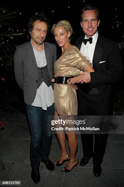 Michael Wincott, Jackie Astier and Dr. Douglas Steinbrech attend THE CINEMA SOCIETY & HUGO BOSS after party for "FRACTURE" at Gramercy Park Hotel on...