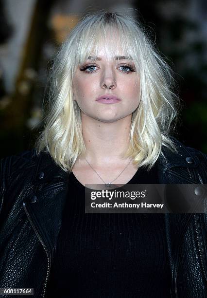 Maddi Bragg attends the Burberry show during London Fashion Week Spring/Summer collections 2017 on September 19, 2016 in London, United Kingdom.