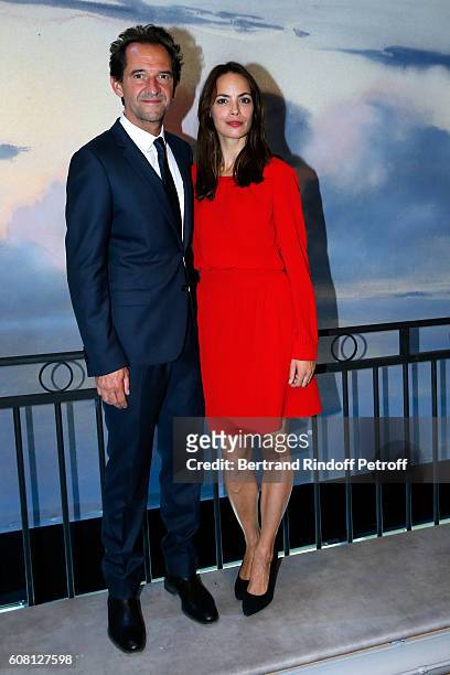 Actors of the play, Stephane De Groodt and Berenice Bejo attend the "Tout ce que vous voulez" : Theater Play at Theatre Edouard VII on September 19,...