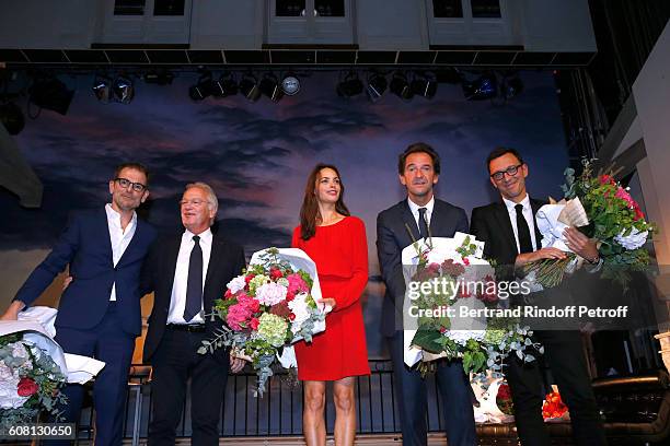 Co-Autor of the play Matthieu Delaporte, stage director of the play Bernard Murat, actress of the play Berenice Bejo, actor of the play Stephane De...