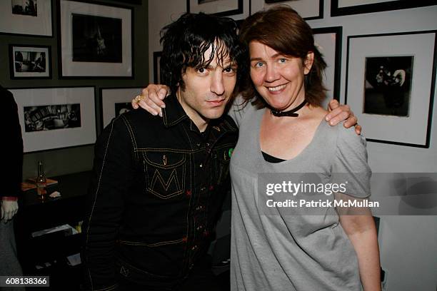 Jesse Malin and Donna Fair Cloth attend JOHN VARVATOS Hosts a Special Acoustic Performance by IAN HUNTER in Celebration of His Latest Release SHRUKEN...