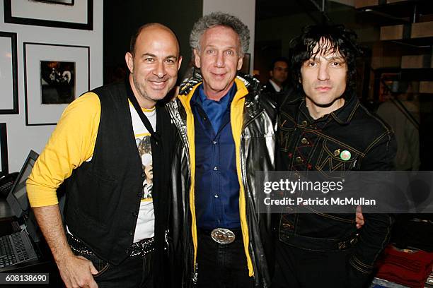 John Varvatos, Bob Gruen and Jesse Malin attend JOHN VARVATOS Hosts a Special Acoustic Performance by IAN HUNTER in Celebration of His Latest Release...