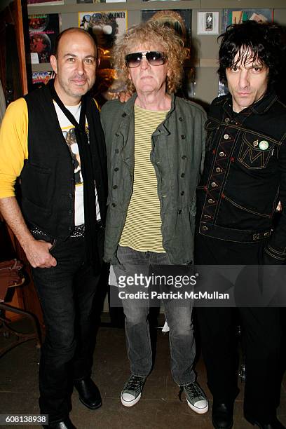 John Varvatos, Ian Hunter and Jesse Malin attend JOHN VARVATOS Hosts a Special Acoustic Performance by IAN HUNTER in Celebration of His Latest...