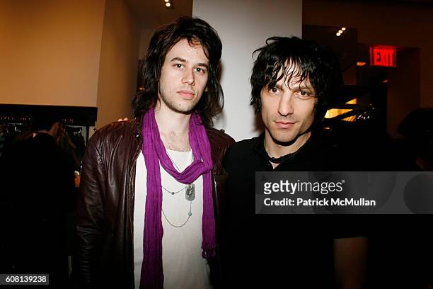 Adam Gerard and Jesse Malin attend JOHN VARVATOS Hosts a Special Acoustic Performance by IAN HUNTER in Celebration of His Latest Release SHRUKEN...