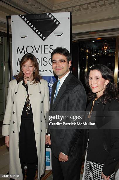 Jane Rosenthal, Matthew Bauer and Katherine Oliver attend MADISON AVENUE BID Salutes the TRIBECA FILM FESTIVAL and the 40th Anniversary of the...