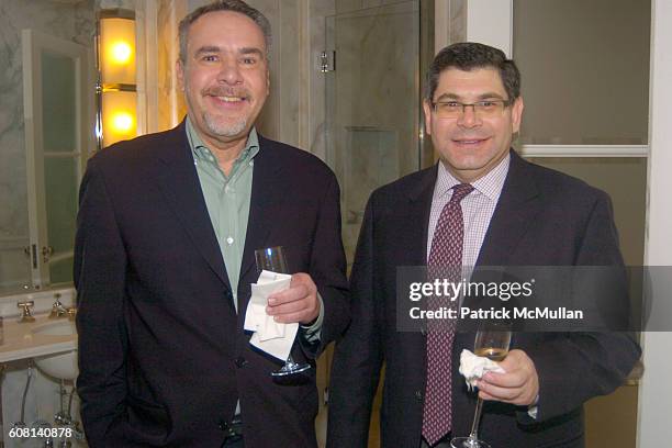 Enrique Arrue and Howard Hyde attend MICHAEL S SMITH AGRARIA COLLECTION LAUNCH at Lowell Hotel on April 18, 2007.