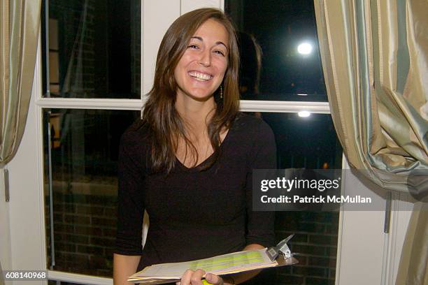 Joanna Sieghart attends MICHAEL S SMITH AGRARIA COLLECTION LAUNCH at Lowell Hotel on April 18, 2007.