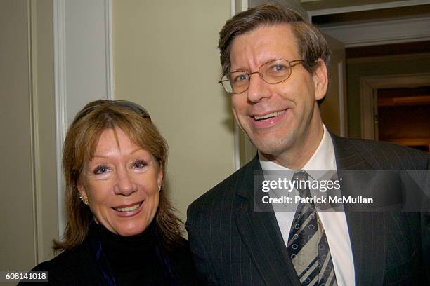 Elke Breyer and Charles attend MICHAEL S SMITH AGRARIA COLLECTION LAUNCH at Lowell Hotel on April 18, 2007.