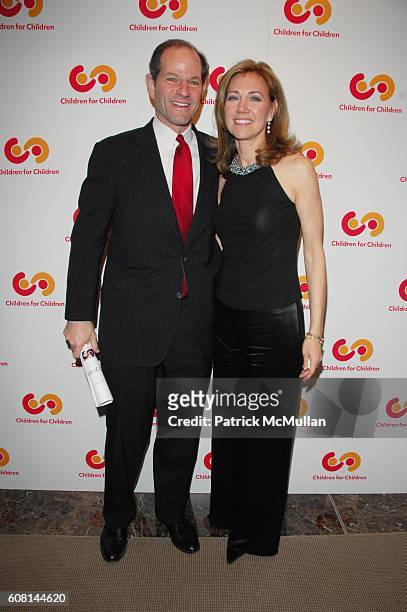 Eliot Spitzer and Silda Wall Spitzer attend FIRST LADY SILDA WALL SPITZER hosts CHILDREN FOR CHILDREN's THE ART OF GIVING at Christies N.Y.C. On...
