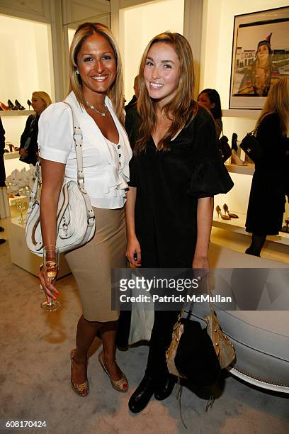Anisha Lakhani and Anya Assante attend DIOR and VANITY FAIR Host Preview of Works From FREE ARTS NYC 8th Annual Art Auction Benefit at Christian Dior...