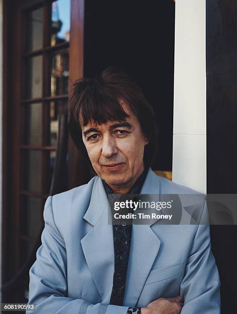 English musician Bill Wyman, best known as the bassist for the Rolling Stones, circa 1985.