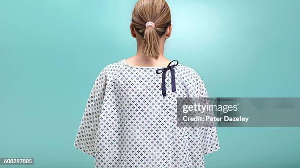 women dressed for hospital procedure - patient waiting stock pictures, royalty-free photos & images