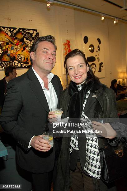 Kenny Maxwell and Lucia Debrilli attend Carlo von Zeitschel Hosts the Opening of JOHN HUNG HA NEW WORKS at CVZ Contemporary Gallery on March 21, 2007...