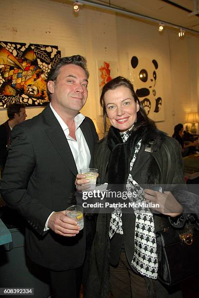 Kenny Maxwell and Lucia Debrilli attend Carlo von Zeitschel Hosts the Opening of JOHN HUNG HA NEW WORKS at CVZ Contemporary Gallery on March 21, 2007...