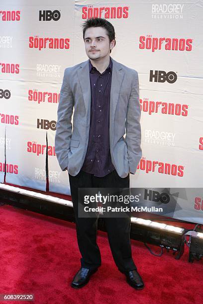 Robert Iler attends HBO and BRAD GREY TELEVISION Present the World Premiere of the HBO Original Series, "THE SOPRANOS" at Radio City Music Hall on...