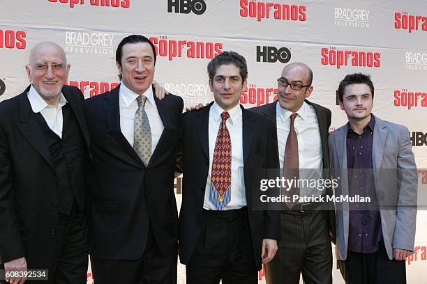 Dominic Chianese, Frederico Castellucci, Michael Imperioli, John Ventimiglia and Robert Iler attend HBO and BRAD GREY TELEVISION Present the World...