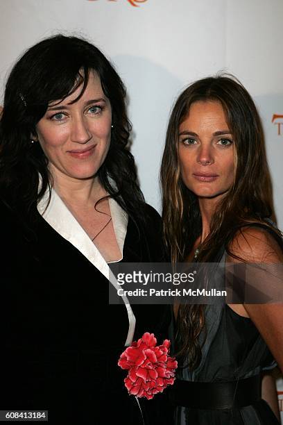 Maria Doyle Kennedy and Gabrielle Anwar attend The Premiere of SHOWTIME'S New Series, "THE TUDORS" hosted by SHOWTIME, NERVE, BICARDI LIMON, and THE...