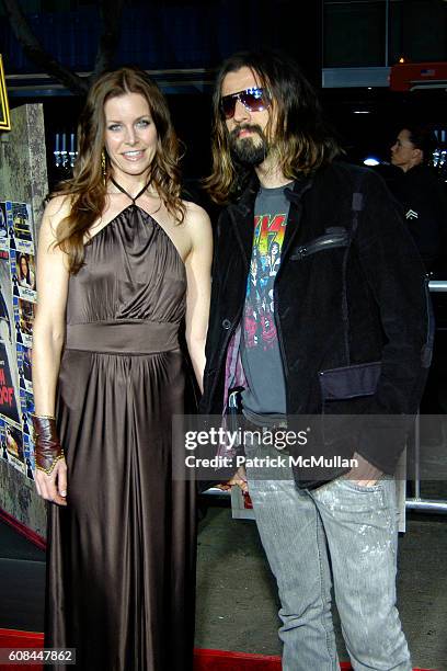 Sheri Moon and Rob Zombie attend "Grindhouse" Premiere Los Angeles - Arrivals at Los Angeles on March 26, 2007 in Los Angeles, California.