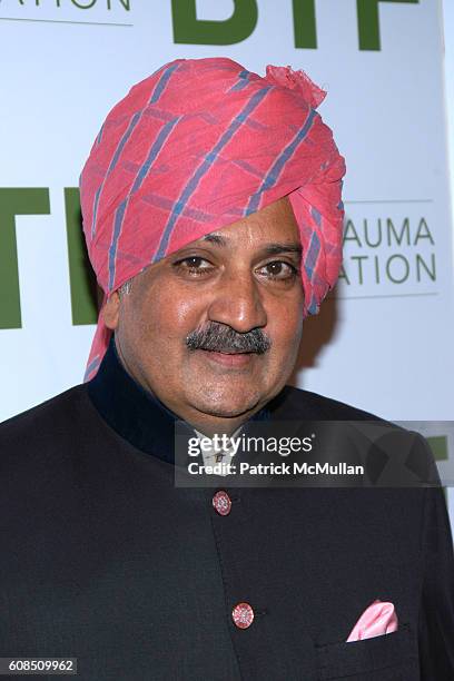 Highness Maharaja Gajsingh II attends The Royal Rajasthan Gala Benefiting the Brain Trauma Foundation at The Pierre Hotel on March 7, 2007 in New...