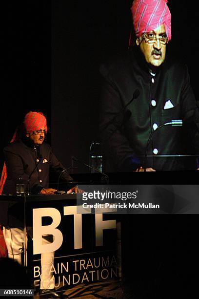 Highness Maharaja Gajsingh II attends The Royal Rajasthan Gala Benefiting the Brain Trauma Foundation at The Pierre Hotel on March 7, 2007 in New...