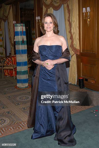 Sigourney Weaver attends The Royal Rajasthan Gala Benefiting the Brain Trauma Foundation at The Pierre Hotel on March 7, 2007 in New York City.