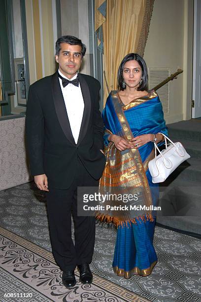 Rak Chugh and Anu Chugh attend The Royal Rajasthan Gala Benefiting the Brain Trauma Foundation at The Pierre Hotel on March 7, 2007 in New York City.