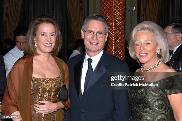 Elissa Cullman, Edgar Cullman and Kay Gilman attend The Royal Rajasthan Gala Benefiting the Brain Trauma Foundation at The Pierre Hotel on March 7,...