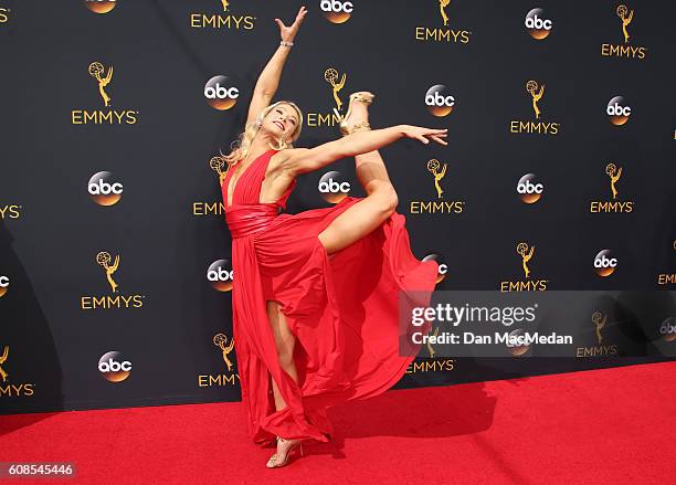 Stunt woman Jessie Graff attends the 68th Annual Primetime Emmy Awards at Microsoft Theater on September 18, 2016 in Los Angeles, California.