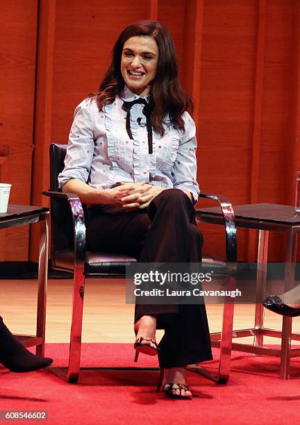 Rachel Weisz attends TimesTalks at Merkin Concert Hall on September 19, 2016 in New York City.