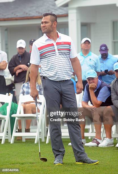 Johnny Damon attends the 10th Annual Eric Trump Foundation Golf Invitational at Trump National Golf Club Westchester on September 19, 2016 in...