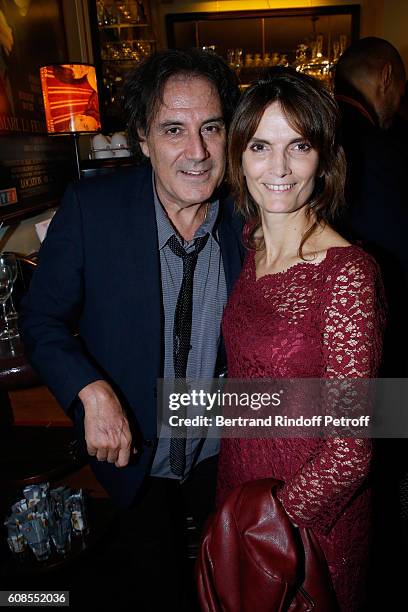 Director Eric Assous and his wife Veronique Boulanger attend the "Tout ce que vous voulez" : Theater Play at Theatre Edouard VII on September 19,...