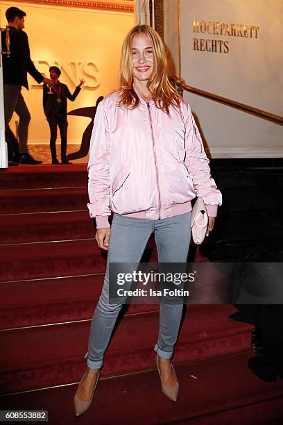 German actress Nadeshda Brennicke attends the First Steps Awards 2016 at Stage Theater on September 19, 2016 in Berlin, Germany.