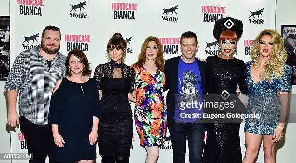 Ash Christian, Rachel Dratch, Molly Ryman, Bianca Leigh, Matt Kugelman, Bianca Del Rio, Bianca Del Rio, and Willam Belli attend the US Premiere Of...