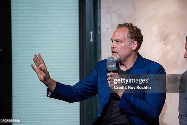 Actor Vincent D'Onofrio discusses "The Magnificent Seven" during AOL Build at AOL HQ on September 19, 2016 in New York City.