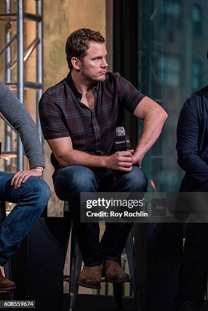 Actor Chris Pratt discusses "The Magnificent Seven" during AOL Build at AOL HQ on September 19, 2016 in New York City.